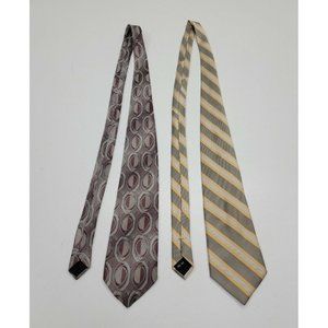 Mens Ties Neckties Lot Of 2 Corner Stone A7